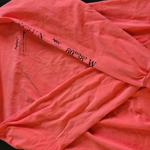 Coral long sleeve shirt